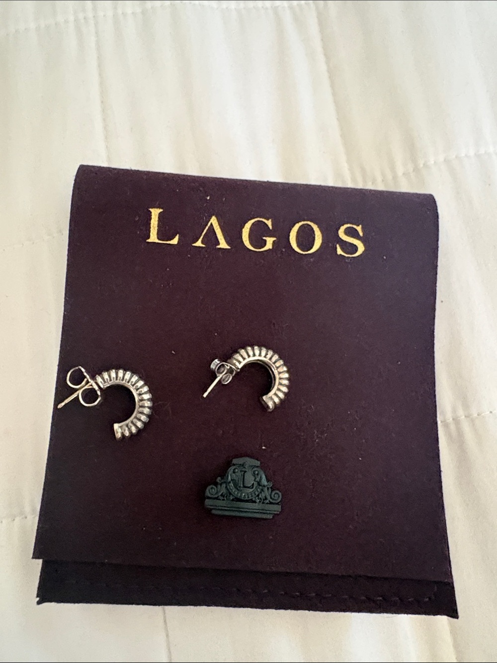 Lagos huggie earrings